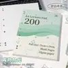 Era das Quatro Estações Caderno de Folhas Soltas Binder Americano Fino e Crocante, Caderno de Exercícios que Abre Totalmente, Diário
