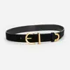 En stock Moda Nueva Cinturón Versátil de Dos Capas de Piel de Vaca para Mujer Cinturón Decorativo de Cuero para Jeans Personalización