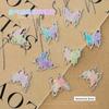 Nuevos Accesorios para Uñas de Arte de Mariposa Media Flor Color Mágico Dulce y Colorido Elfo Mariposa Estéreo Accesorios para Uñas Arte de Uñas Mariposa