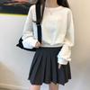 Top corto para mujer, primavera 2022, fino, nuevo, estilo coreano, diseño holgado, estilo occidental, manga larga, sudadera para mujer, moda