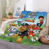 Manta Transfronteriza Equipo Woof Patrulla de Cachorros Manta de Franela Manta con Estampado de Dibujos Animados para Niños