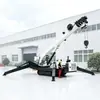 Grúa araña sobre orugas autopropulsada, modelo de exportación, de doble uso (diésel y eléctrico), control remoto inalámbrico, grúa araña de 16 toneladas