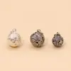 Atacado Prata de Lei 925 acessórios DIY Prata Tailandesa acessórios para pulseira de cristal flor roxa bola redonda mão colar de prata pingente pingente