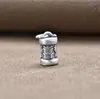 Pingente de Prata S999 Yiluya Prata Dura 3D Alegria Antiga Weiyang Pingente Cilíndrico Acessórios de Joias de Prata DIY Atacado