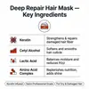 Máscara Capilar de Aminoácidos Transfronteiriça para Reparação de Cabelos Secos e com Frizz, Creme de Proteína para Cuidado Luxuoso, Tratamento Capilar para Cabelos com Permanente e Tingidos com Frizz, Creme Condicionador para Cabelos