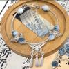 Pulsera Colorida de Lujo Ligero para Niña Nueva Imitación Cristal de Fresa Esmaltado Pulsera de Cuentas para Mujer Estilo Mori Moda Simple