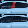 Adecuado para 19-22 Porsche Taycan Decoración Modificada del Interior del Coche Pegatinas Decorativas de Pilar Central de Fibra de Carbono