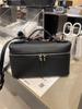 Bolsa Feminina de Couro Genuíno Lp19 Bolsa Lancheira, Bolsa de Ombro Único Transversal em Couro de Bezerro, Bolsa de Mão, Bolsa Transversal para o Dia a Dia, Simples e Versátil