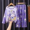Pijamas de niño niños niñas ropa de casa de manga larga otoño bebé niñas traje casual de dibujos animados se puede usar afuera