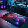 Tapete para Sala de E-Sports, Tapete para Piso de Cadeira de Computador, Cadeira Giratória, Cadeira Gamer, Impermeável, Fácil de Limpar, Lavável, Tapete Antiderrapante, Resistente à Sujeira Doméstica, à Prova de Som