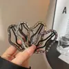 Presilha de cabelo feminina em formato de nuvem com strass, acessório para finalizar o penteado na parte de trás da cabeça, presilha pequena para franja lateral.