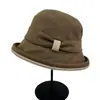 2026 Estilo Coreano Nuevo Sombrero de Pescador con Ala Enrollada Otoño/Invierno para Mujer Protección Solar Cortavientos para Exteriores Sombrilla Versátil Sombrero Cubeta para Mujer