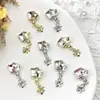 Nuevos accesorios de arte para uñas de moda, dijes de uñas de circonita, accesorios, accesorios de arte para uñas DIY, venta al por mayor