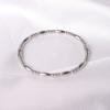 Pulsera de Acero de Titanio, Pulsera de Zirconia Oro Rosa de Lujo Ligero para Mujer, Pulsera de Acero Inoxidable de Moda Europea y Americana de Gama Alta de Nicho
