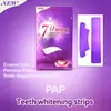 Tiras Blanqueadoras de Dientes Pap Purple 7D Tiras Blancas Tiras Blanqueadoras de Dientes para Blanquear y Eliminar el Amarilleamiento Blanqueamiento en el Extranjero Transfronterizo