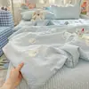 2026 Nuevo Estilo Hilo de Pompón Fresca y Ligera Cubre Cama Colcha de Verano Colcha de Aire Acondicionado Juego de Cuatro Piezas