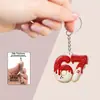 Chaveiro de futebol 67 transfronteiriço pingente de Natal criativo plano 2D acrílico beisebol basquete rúgbi vôlei