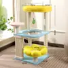 Marco de escalada para gatos al por mayor, Estante para gatos, Esterilla de ratán, Casa para gatos, Árbol para gatos, Tablero rascador para gatos de sisal resistente a los arañazos, Juguete de casa para gatos tipo cápsula espacial