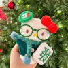 Nuevo Llavero de Peluche Original Hello Kitty DIY Grande "Camarón" Muñeca Linda Colgante para Bolsa