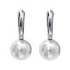 Pendientes de Aro de Plata de Ley S925 con Perlas de Fujian y Guangdong para Mujer, Moda Ins Nicho Diseño de Alta Gama Pendientes al por Mayor