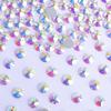 Pedras Strass Redondas de Fundo Plano, Vidro de Cristal Grau A com Base Prateada, Acessórios para Joias DIY, Pedras Strass para Nail Art