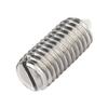 Tornillo de máquina de una palabra de acero inoxidable 304, tornillo de tope de punta de tornillo ranurado M2/M3/M4/M5/M6