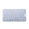 Molde digital de silicona con 26 letras del alfabeto inglés para hacer tú mismo, accesorios para tartas, chocolate, repostería, molde de silicona para tartas y dulces.