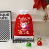 Bolsa de Presente de Natal Transfronteiriça Bolsa de Presente de Papai Noel de Desenho Animado Bolsa com Cordão de Veludo
