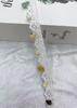 Nueva Exquisita Decoración de Ropa de Encaje con Perlas de Piedra Blanca Calada Accesorios de Encaje Plisado Elástico DIY