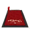Felpudo festivo y auspicioso de estilo chino para inauguración de casa, alfombra roja para casa nueva, alfombra antideslizante y resistente a la suciedad para entrada de casa
