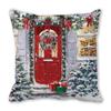 Feliz Navidad Feliz Navidad terciopelo piel de durazno encriptado decoración para el hogar cojín de sofá almohada ZT402