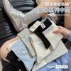Calcetines sin hueso para niños Primavera y Otoño Calcetines de Mediados de Otoño Calcetines de Rizo Bordados con Amor Calcetines de Estilo Japonés Combinables Etiqueta de Tela Doble Costura Rakou Medias
