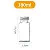 Botella cuadrada transparente de vidrio para condimentos, pimentero, salero para barbacoa, botella para condimentos, cocina, hogar, tapa de madera, botella espolvoreadora