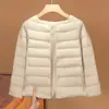 Forro de Chaqueta de Plumas para Niños, Cuello Redondo, Mangas Largas, Niños y Niñas, Ligero 90% Plumón de Pato Blanco, Ropa Interior, Esencial para Uniforme Escolar