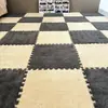 Alfombra de Piso Moderna Simple con Empalme Exclusiva Transfronteriza Temu Amazon Alfombra de Piso Cubierta Completa Lavable Alfombra para Gateo de Bebé