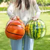 Pelota Saltarina 4D Juguete Exterior para Niños Baloncesto Globo con Forma de Sandía Grueso a Prueba de Explosiones Globo de Decoración para Fiestas