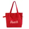 Bolso de hombro de gamuza para mujer, bolso de mano de gran capacidad, bolso de moda bordado para el hombro del commute, bolso tote simple y versátil para mujer