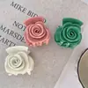 Nuevo Estilo Pinza para el Cabello de Flor de Rosa, Pasador Floral de Acetato de Alta Gama, Pinza de Tiburón Fresca y Dulce, Pinza para Cola de Caballo, Accesorio para el Cabello para Mujer