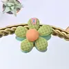 Punto directo flor cuadrada de cinco pétalos color flor pétalos de poliéster diadema diy para niños zapatos y sombreros accesorios de ropa