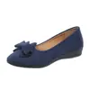 Zapatos de Cuña para Mujer 2025 Primavera y Otoño Nuevos Casuales Lazo Poco Profundo Talla de Madre Cubrezapatos Pie Comercio Exterior talla extra Zapatos de Mujer