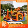 Castillo Hinchable Infantil AMF Pequeño para Casa Parque Infantil Fiesta al Aire Libre Castillo de Dinosaurios Castillo Hinchable con Tobogán