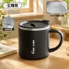 Taza de Acero Inoxidable 304 con Tapa de Presión Transfronteriza, Gran Capacidad, Taza de Café Antirrompible, Vaso de Agua Portátil para Oficina, Venta Directa del Fabricante