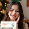 Pegatina de Tatuaje de Dibujos Animados Navideños Festiva Duradera Linda Belleza Infantil Regalo de Navidad Impermeable y a Prueba de Sudor Maquillaje Facial