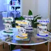 Soporte de Exhibición Acrílico para Marca Water Light Pantalla de Escritorio en Sala de Transmisión en Vivo de Belleza Médica