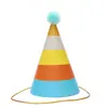 Envío Gratis Empaque Individual Sombrero de Cumpleaños Sombrero de Fiesta Sombrero Puntiagudo Sombrero de Fiesta para Bebés y Niños Sombrero para Pastel