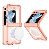 Nuevo Modelo Adecuado para Samsung Flip 50% de descuento Funda para Teléfono Móvil de Pantalla Apilada Eje de Bolsa de Aire Todo Incluido Carga Inalámbrica Magnética Funda Transparente
