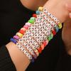 Pulseras de Mejores Amigas de Colores Multicapa Regalo de Amistad Fiesta Estilo Y2K Bohemio Pulseras de Arcilla Suave