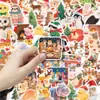 50 Pegatinas de Animales Navideños para Decorar Diarios, Fundas de Teléfono, Maletas, Impermeables, Manualidades Populares, Artículos al por Mayor