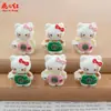 Novo Desenho Animado 3D Hello Kitty Feito à Mão DIY Cola de Creme Resina Acessórios Pingente Chaveiro Decoração Ornamento para Carro