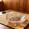 Ventas Directas de Fábrica Platos de Vidrio Hechos a Mano para Salsas y Condimentos de Barbacoa, Platos Domésticos para Vinagre, Salsas para Fondue, Condimentos de Temporada de Flor de Cerezo Japonés al por Mayor